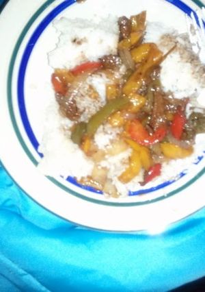 A picture of Chinese Pepper Steak.