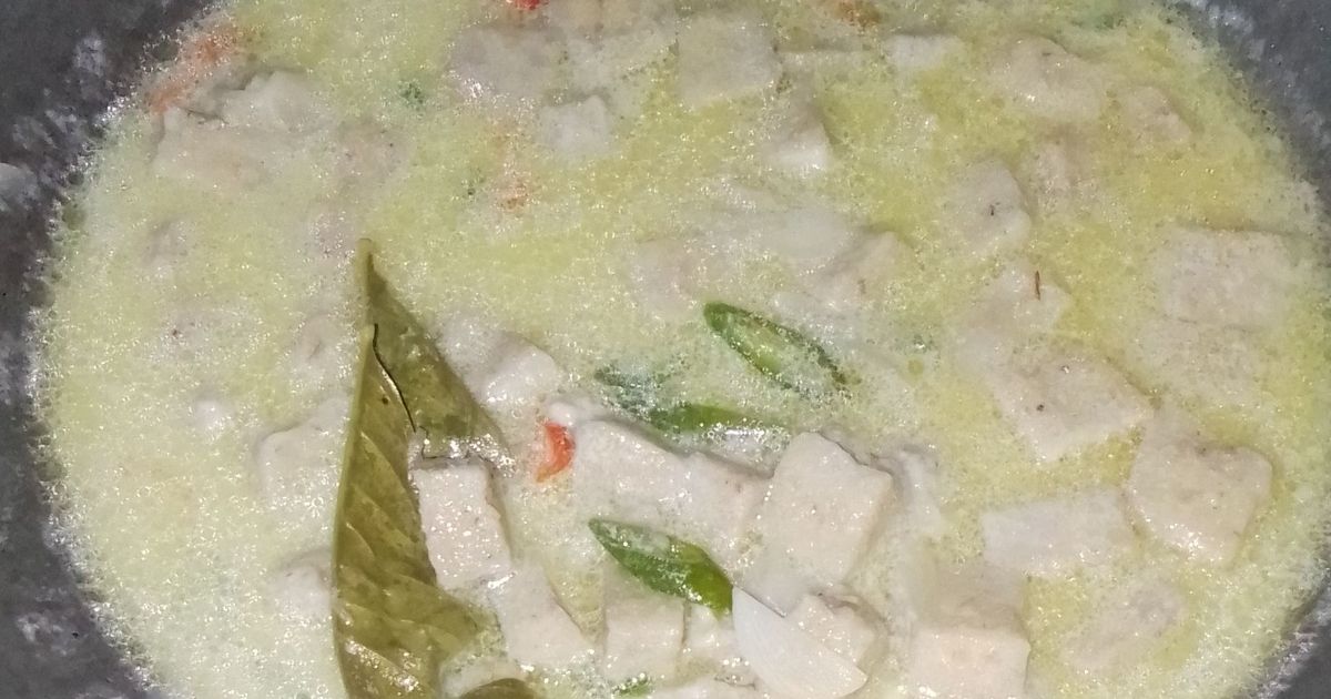 Lodeh tempe gembus bumbu iris