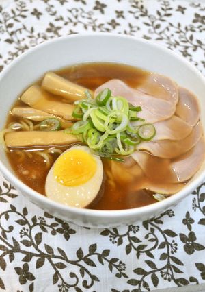 A picture of Braised Pork Belly Broth Soy Sauce Ramen Soup (Remake).