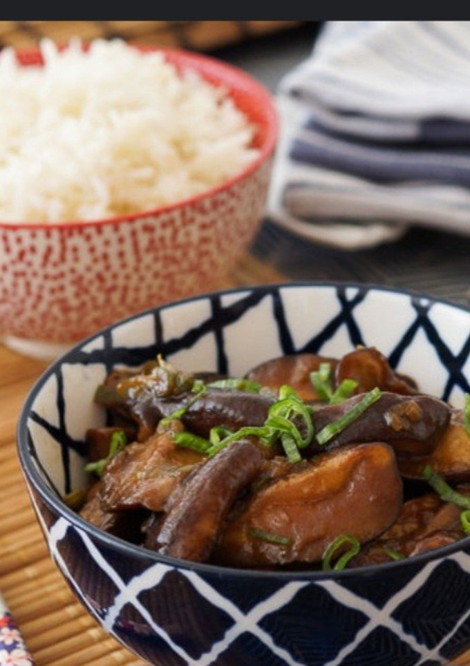 Una foto de Setas Shiitake caramelizadas en salsa de soja