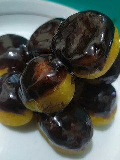 Foto resep Bola-Bola Ubi (Timus) Siram Coklat