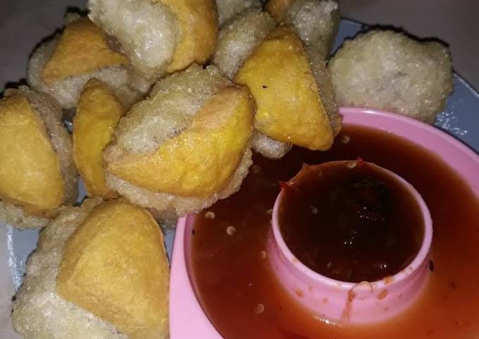 Tahu aci bumbu rujak