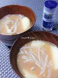 Potato and Bean Sprout Miso Soup with White Pepper
