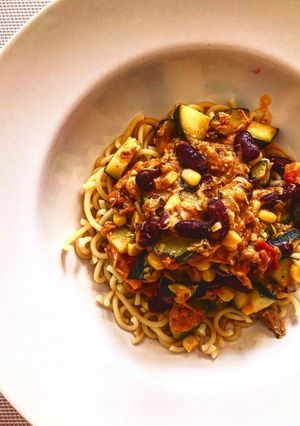 A picture of Mexican-Style Tuna Pasta.