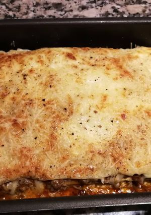 Une photo de Lasagnes à la bolognaise