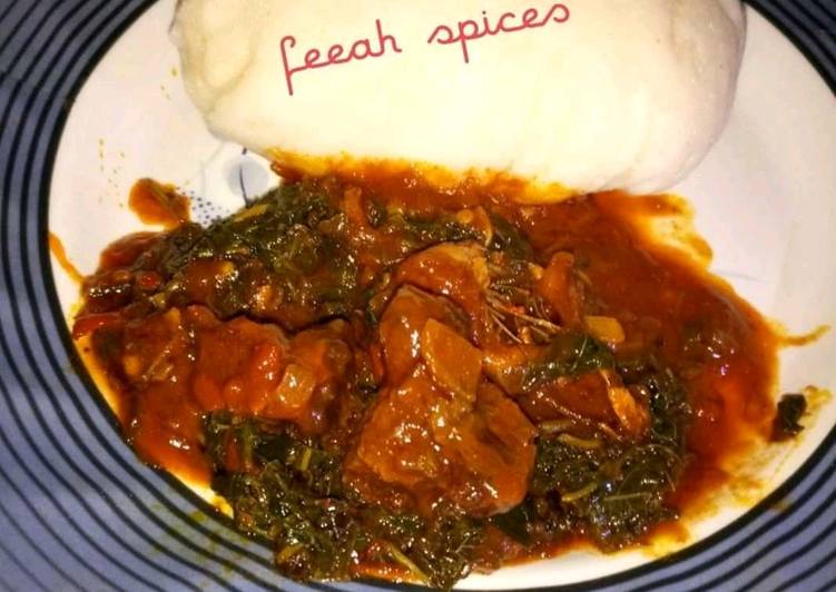 Recipe of Homemade Semo wv efo soup