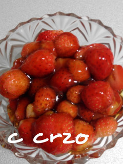Una foto de Fresas con miel de roble