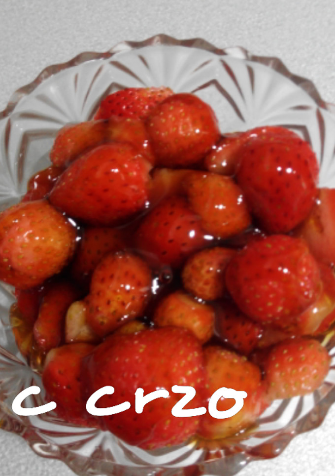 Una foto de Fresas con miel de roble