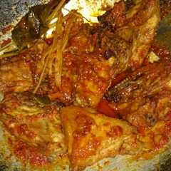 A picture of Ayam bumbu bali simple pasti enak.