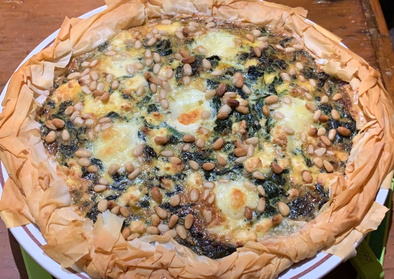 Kale, Spinach and Feta Pie