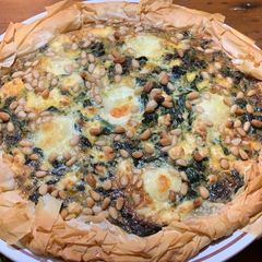 Kale, Spinach and Feta Pie A picture of Kale, Spinach and Feta Pie.