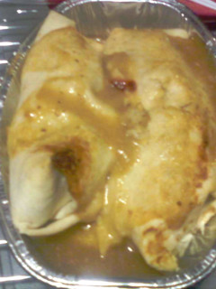 A picture of COWBOY'S Thanksgiving Leftover Enchiladas.