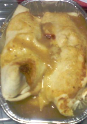 A picture of COWBOY'S Thanksgiving Leftover Enchiladas.