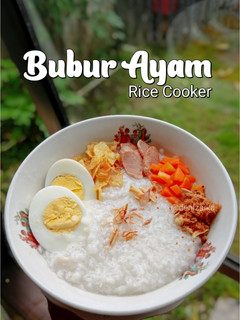 Foto resep Bubur Ayam Rice Cooker