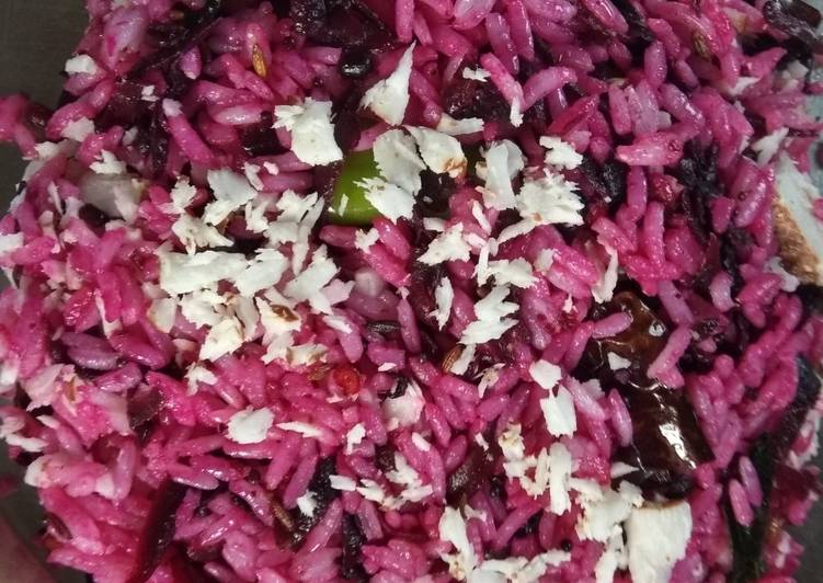 Easiest Way to Make Super Quick Homemade Beetroot rice