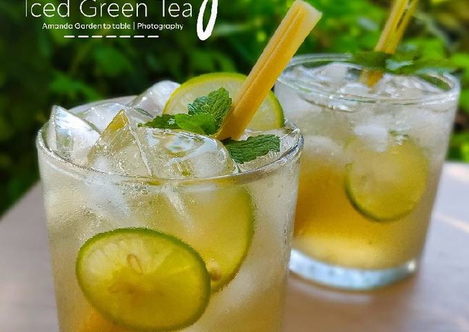 Resep Lemongrass Iced Green Tea Oleh Amanda Garden To Table Cookpad 9283