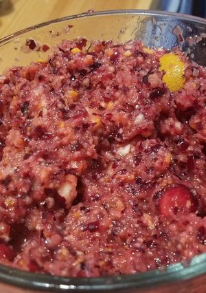 A picture of Fresh Cranberry Orange Ginger Dip.