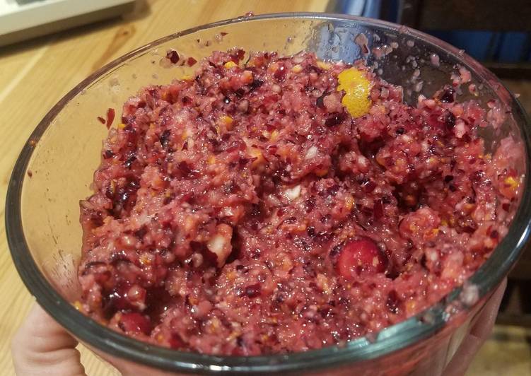How to Make Quick Fresh Cranberry Orange Ginger Dip