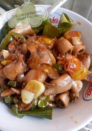 Foto resep Oseng Cumi Asin Pedas Manis