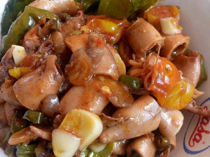 Cara Gampang Menyiapkan Resep  Oseng Cumi Asin Pedas Manis yang Enak, Enak