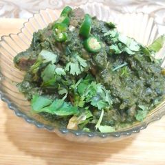 Restaurant Style Palak Gosht 🥗🥗🥗 A picture of Restaurant Style Palak Gosht 🥗🥗🥗.