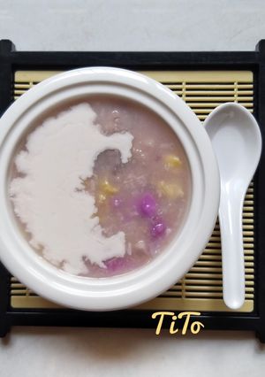 Hình của món Chè khoai môn sầu riêng.