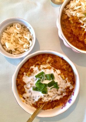 Una foto de Lentejas estilo Makhani (Dhal Makhani en india)