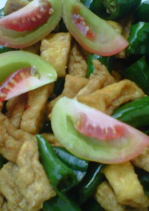 Foto resep Oseng tahu cabe ijo ala Risna