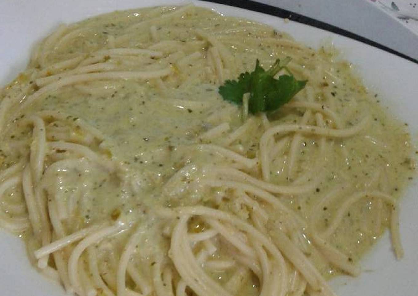 Spaguetti verde estilo enojona π΄π