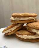 Alfajores de banana y mantequilla de maní