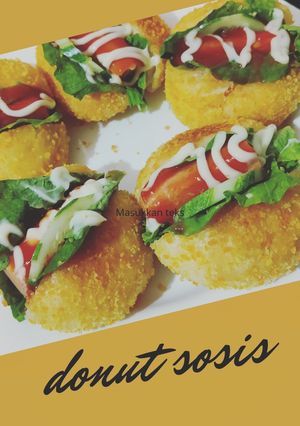 Foto resep Donut sosis/donut burger