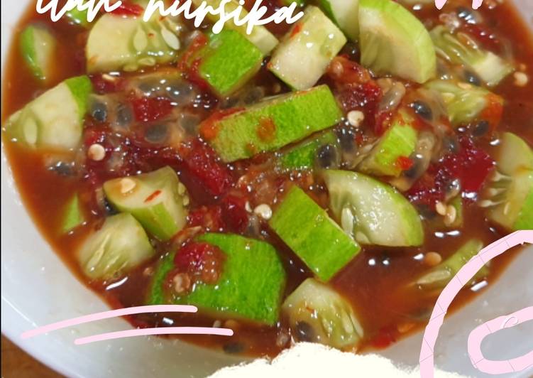 {Resep Rujak Buah Markisa yang Enak