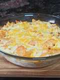 Macarrones con salchichas y bechamel ligera Thermomix
