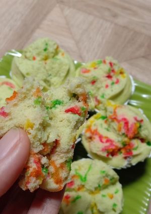 Foto resep Bolu kukus rainbow