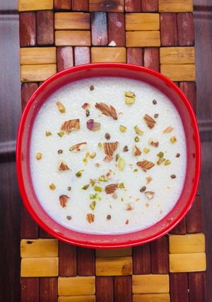 A picture of Samak Chawal/ Moraiyo ki Kheer.