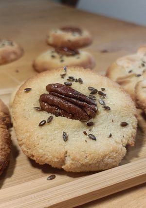Une photo de 🍪 Biscuits pécan amande sirop d'érable (sans gluten)
