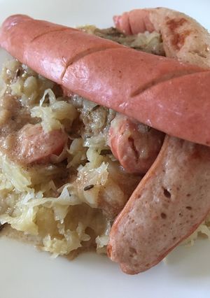 Une photo de Salade de choucroute viennoise