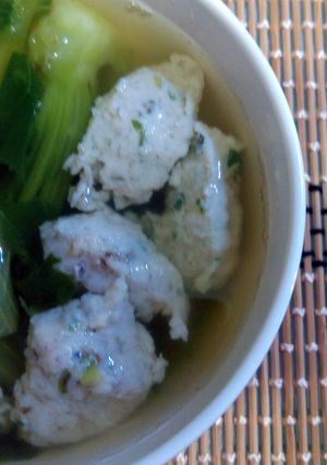 不含味精／雞精的生菜魚肉湯 的食譜成品照片
