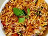 नूडल्स भेळ (noodles bhel recipe in marathi)