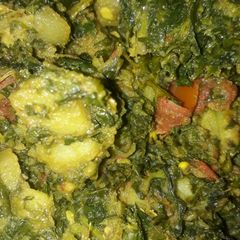 A picture of Aaloo methi veg.