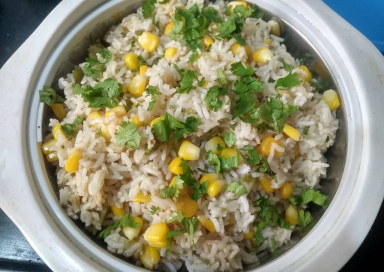 Sweet Corn Rice Recipe In Tamil - Sangi S Food World Fenugreek Sprouts And Sweet Corn Pulav : 15 minutes quick recipe using sweet corn kernels (fresh or frozen), bell pepper (capsicum), onion and cooked rice.