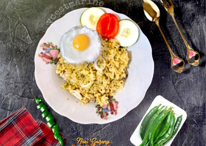 Resep Nasi Goreng Cumi Cabai Hijau Oleh Yoes Cookpad