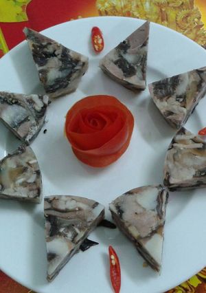 Hình của món Giò thủ - cho ngày mưa lạnh.