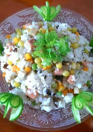 Hình của món Cơm Chiên Thập Cẩm Chay.