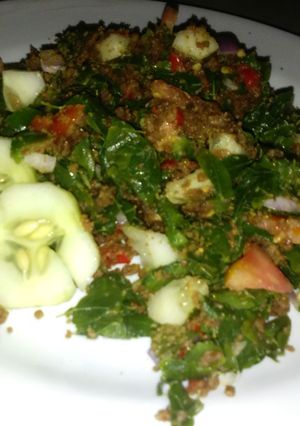 A picture of Moringa Salad(kwadon Zogale).