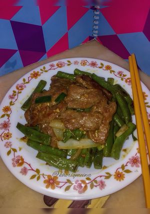 Foto resep Tumis buncis daging sapi🥩