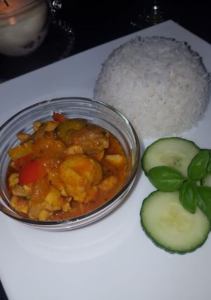 A picture of Spicy Thai chicken.