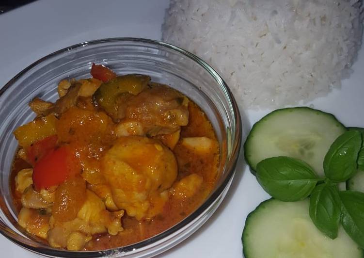 Recipe of Super Quick Spicy Thai chicken