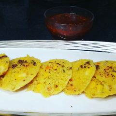 Corn Oats Idli A picture of Corn Oats Idli.