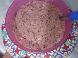 Helado de arándanos